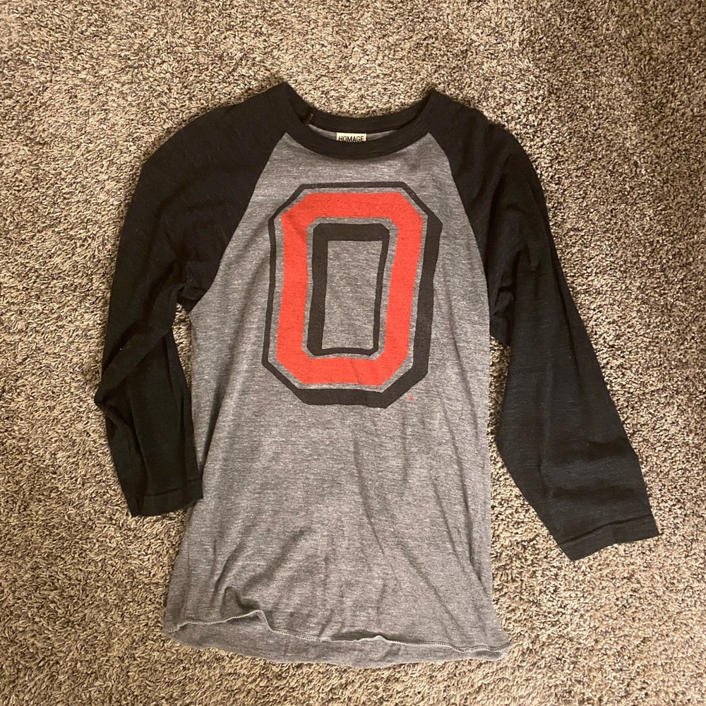 Homage Block O 3/4 Sleeve Tee